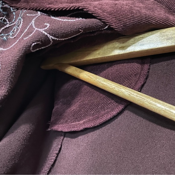 Allison Daley Petite‎ Corduroy Embroidered Zip up Jacket - Picture 8 of 8